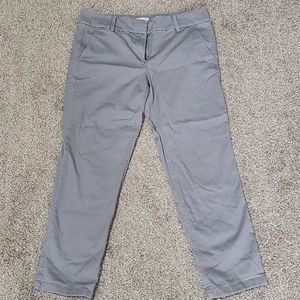 Loft outlet gray modern chino crop